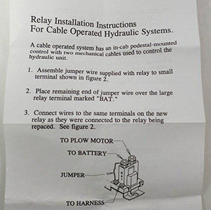 (2) Relay Solenoids for Western Fisher Meyers Snowplows 4 Post w/ Hardware