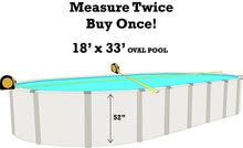 18'x33'x52" Ft Oval Unibead Mosaic Above Ground Swimming Pool Liner-25 Gauge